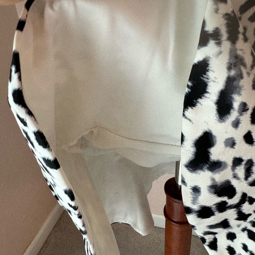 NWT Keepsake the label Borderline dress  fit and flare snow leopard print dress - Picture 9 of 14